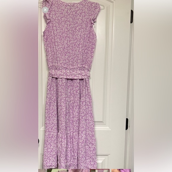 Talbots floral tiered dress 10 petite - Picture 2 of 3